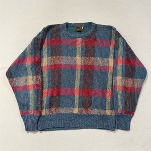 Vintage Boston Traders Plaid Sweater